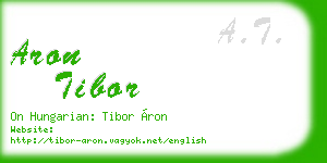 aron tibor business card